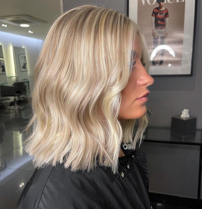 shoulder length long bob haircut