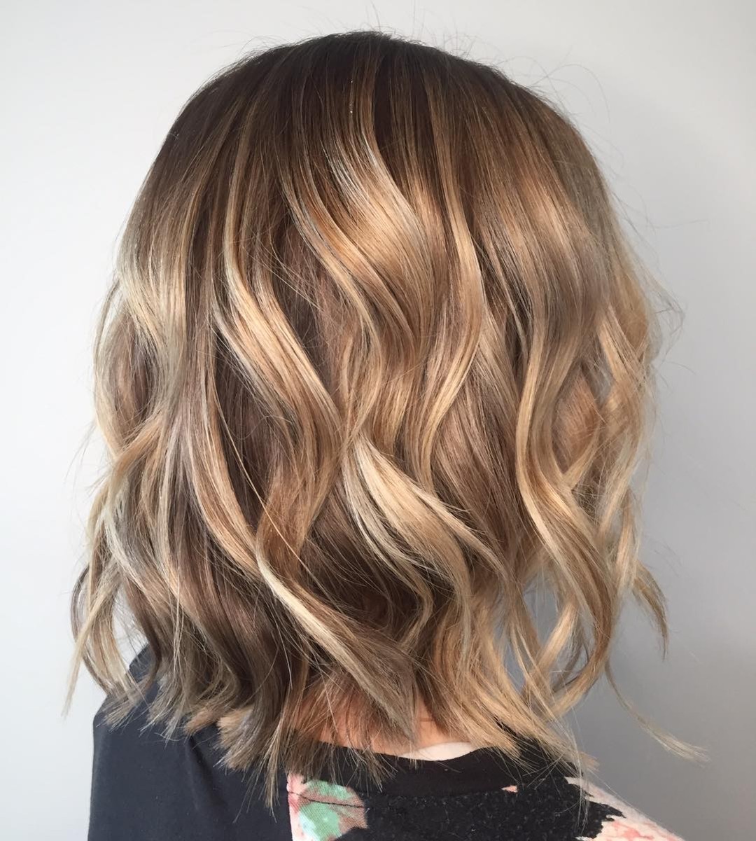 textured wavy lob