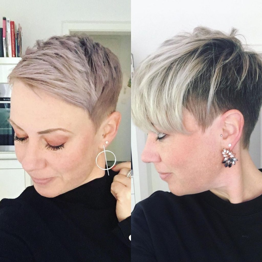 Undercut pixie with bangs