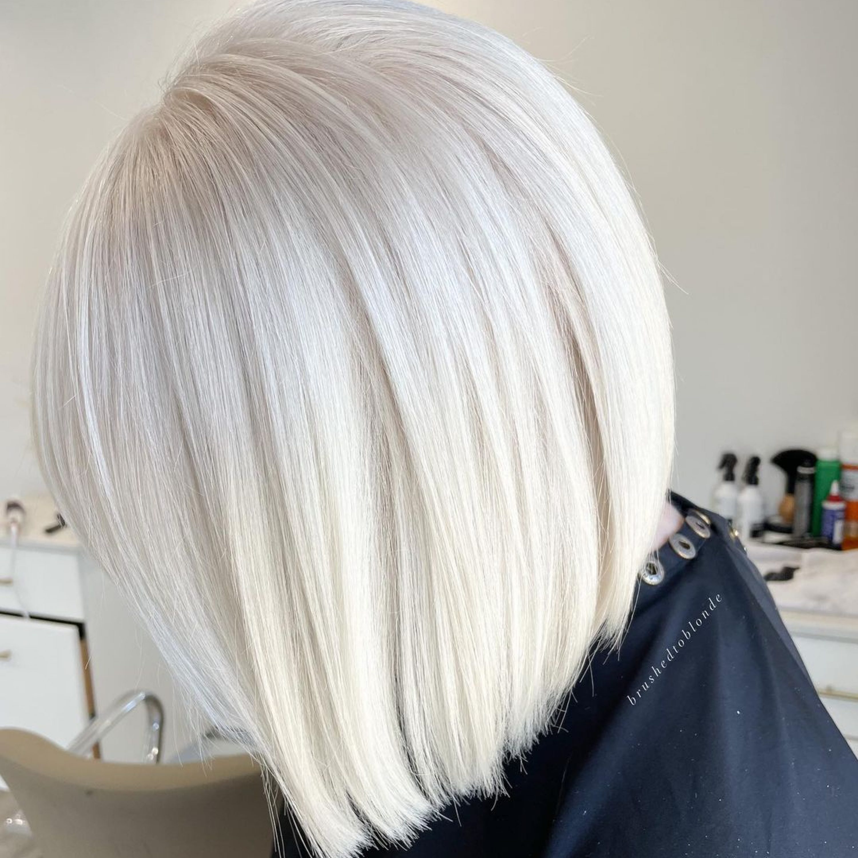 light blonde bob