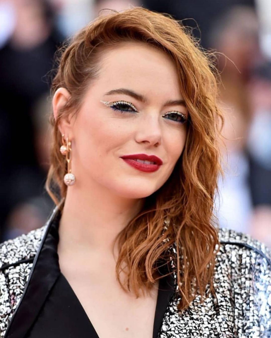 Emma Stone wet hairstyle