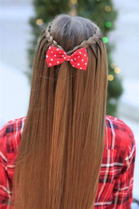 Classic Braided Crown with a Playful Bow hairstyles for girls