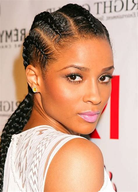 Elegant Cornrow Braids braided hairstyles