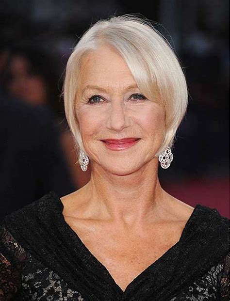 Elegant Silver Bob hairstyles for women over 50