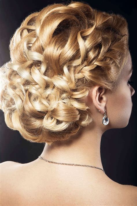 Golden Braided Elegance curly hairstyles