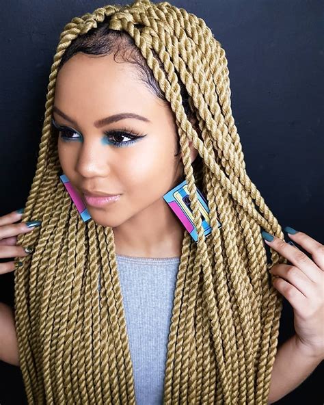 Golden Rope Braids braided hairstyles