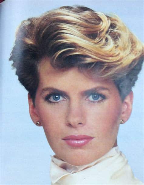 Golden Sunset Short Cut 80s hairstyles