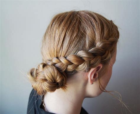 Golden Wheat Crown Braid cute hairstyles