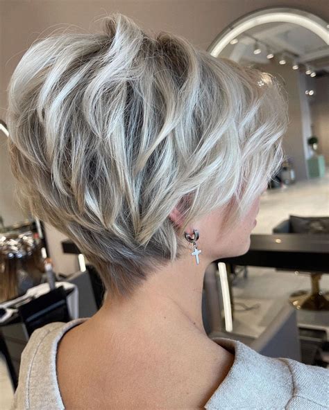 Icy Blonde Pixie Bob short hairstyles