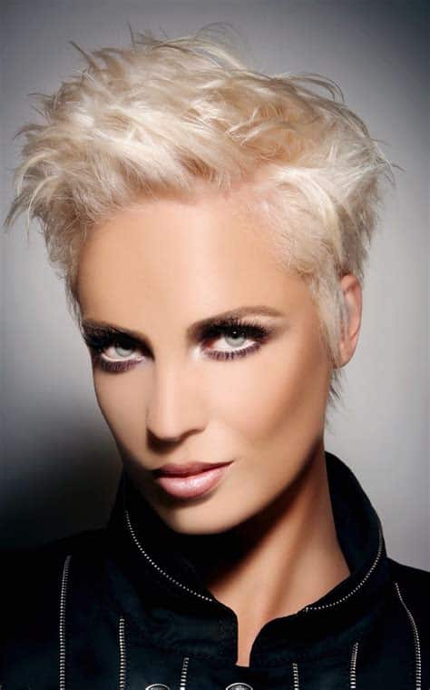 Icy Platinum Pixie short hairstyles