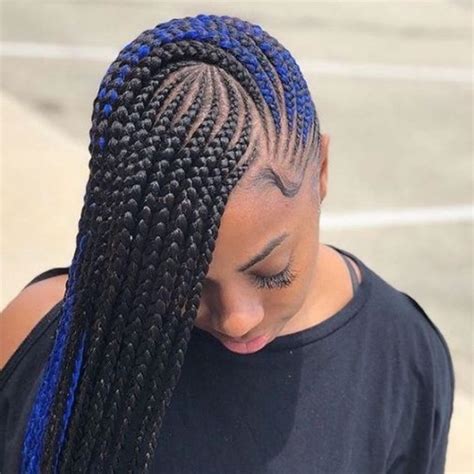 Midnight Blue Braids braid hairstyles