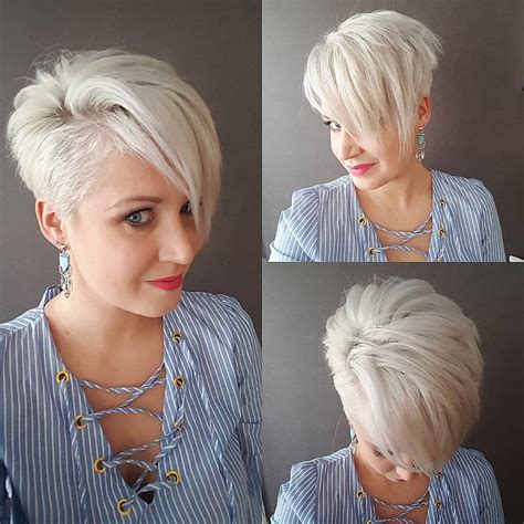 Platinum Pixie Power short hairstyles