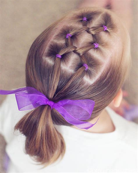 Playful Ponytail Knots hairstyles for girls