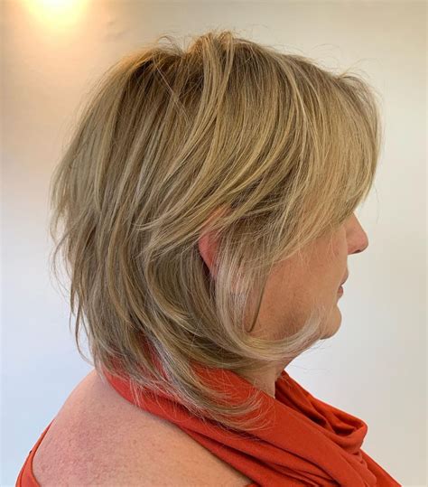 Soft Layered Bob hairstyles for women over 50