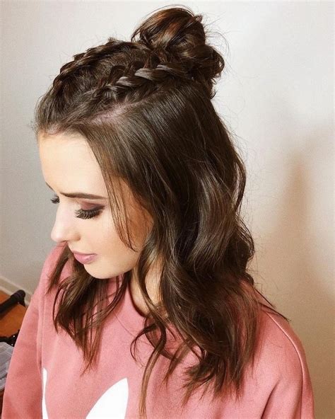 Twist-Braid Half-Updo Chic cute hairstyles