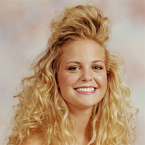 Voluminous Blonde Curls 80s hairstyles