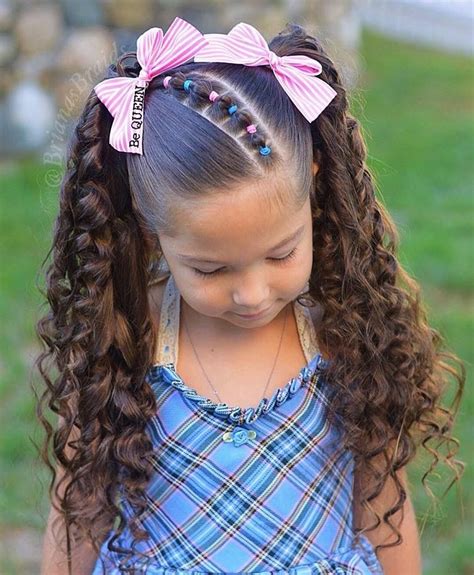 Whimsical Pigtails with Decorative Braids hairstyles for girls