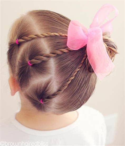 Whimsical Twists and Bows cute hairstyles